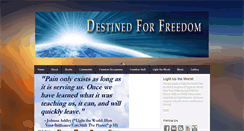 Desktop Screenshot of destinedforfreedom.com