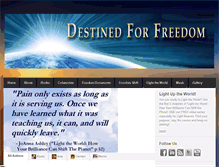 Tablet Screenshot of destinedforfreedom.com